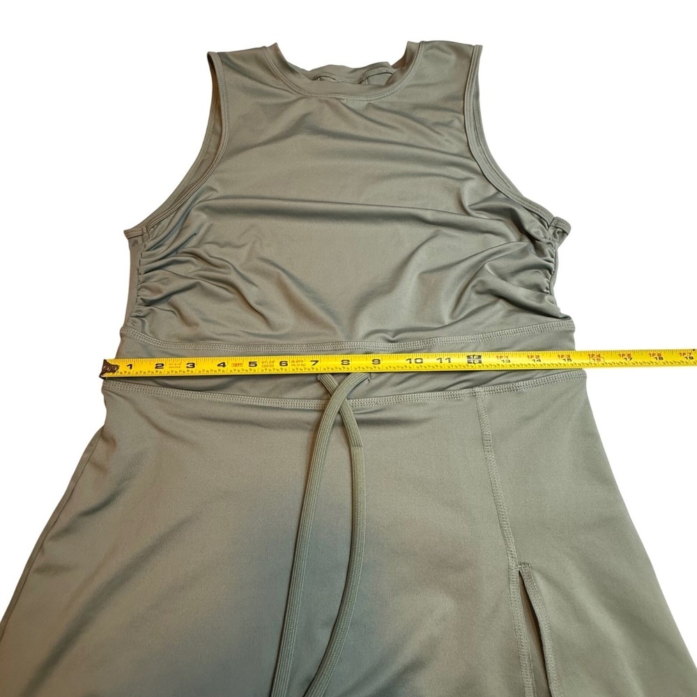 ✨Caracilia Athletic Tennis Skirt Dress Sleeveless Open Back Drawstring Sz L - Picture 10 of 13